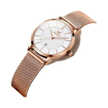 Imagem de Relógio De Pulso Feminino À Prova d'Água OLEVS 5869 Com Pulseira De Ma