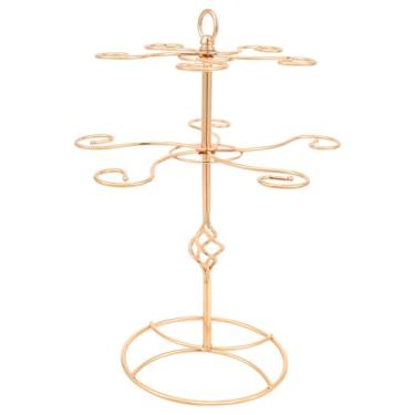 Imagem de Suporte de taça de champanhe, suporte de 2 níveis 10, suporte de árvore de coquetel, adequado, elegante rack de armazenamento de talheres de mesa independente para gin, coquetel, champanhe, vinho