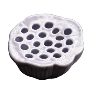 Imagem de Bandeja de chá da tarde bandeja de chá seco de cerâmica Zen ornamentos de vaso de mesa conjunto de decoração de escritório conjunto de decoração de mesa (A)