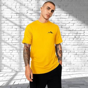 Imagem de Camiseta Unissex Minimalista Montanha Em Algodão Premium - MB Sport, A