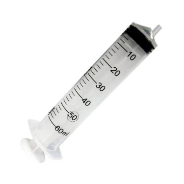 Imagem de Seringa Descartável Lock Bico Cateter Sonda 60 Ml S/Ag Sr