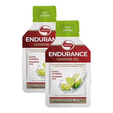 Imagem de Kit 2X: Endurance Caffeine Carbo em Gel Limão Vitafor 30g