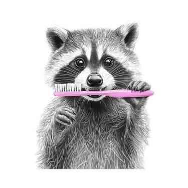 Imagem de Pôster De Lona Moderno Para Decoração De Sala De Estar: Animais Engraç