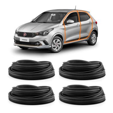 Imagem de Kit 4 Borrachas Vedação Porta Argo Após 18 Modelo Original