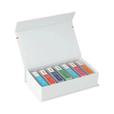 Imagem de Conjunto De 35 Lâminas Biológicas Coloridas Para Microscópio Para Ensi