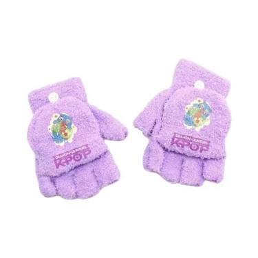 Imagem de Luvas De Inverno Para Meninas, Estilo Cartoon, Sem Dedos, Moda KPop, C