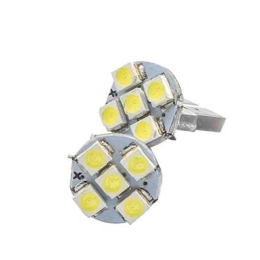Imagem de QUA0011 Lâmpada Led Base Vidro Esmagada Grande 12V 5 Led Branca Com 02
