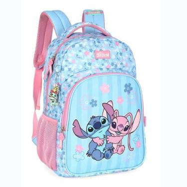 Imagem de Mochila de Costas STITCH DISNEY - Luxcel MS50101 Azul Rosa