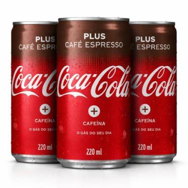 Imagem de Kit 3 Refrigerante Coca-Cola Café Espresso 220Ml