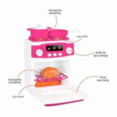 Imagem de Fogão Infantil com Forno Grill Elétrico Casa Encantada - ZIPPY