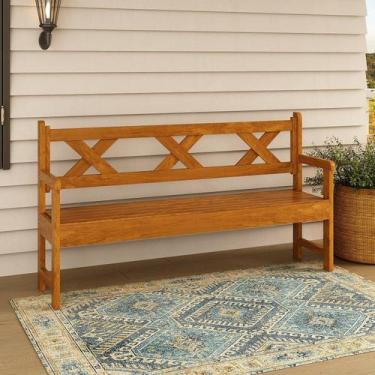 Imagem de Banco 3 Lugares Madeira maciça Reforçado e de Fácil Montagem - Moveis 