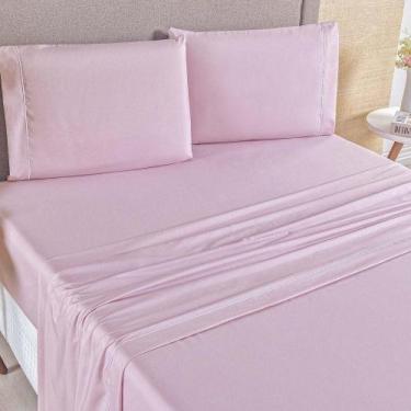 Imagem de Jogo De Cama Top Line Casal Queen 4 Peças 180 Fios 100% Poliéster - Ro