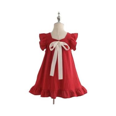 Imagem de Vestidos De Festa Florais Para Meninas, Roupas Elegantes De Verão Para