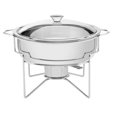 Imagem de Rechaud Banho-maria Tramontina em Aço Inox 4,3 L com Fogareiro