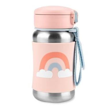 Imagem de Garrafa de Aço Skip Hop Térmica ArcoÍris Rosa-Feminino