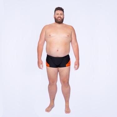 Imagem de Sunga Plus Recortes Speedo+ - PRETO TANGERINA-Masculino