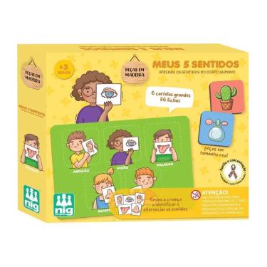 Imagem de Jogo Pedagógico Meus 5 Sentidos Educativo para Crianças com TEA e TDAH Nig Brinquedos
