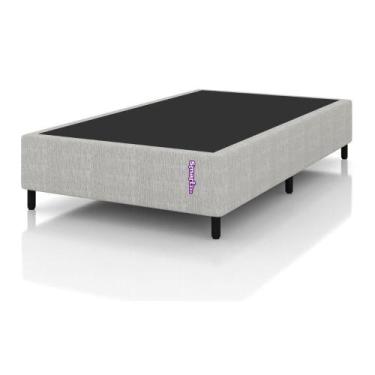Imagem de Cama Box Bege Cayambe Solteirão 108x198x25 cm Smartz