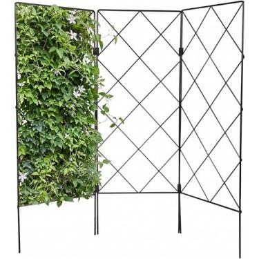 Imagem de Suporte De Trepadeira Painéis De Cerca De Jardim Suporte Para Plantas Trepadeiras Treli...