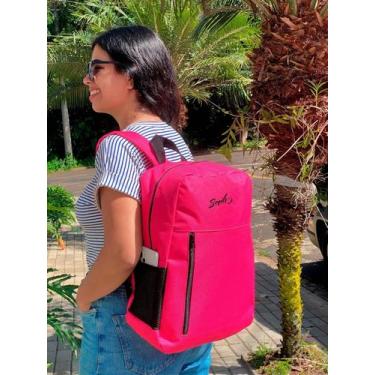 Imagem de Mochila Nylon Bolso Vertical SMILE Estampada Personalizada Resistente 