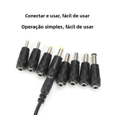 Imagem de Conjunto De Conectores De Plugue De Adaptador De Energia AC/DC Univers