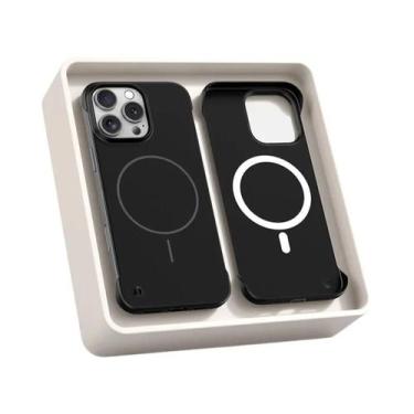 Imagem de Capa Ultrafina Fosca Sem Borda Em PC Para iPhone Magsafe 17 16E 16 15 