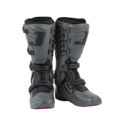 Imagem de Bota Motocross Infantil Menino Menina Jett Lite Proteção, Cinza, 35