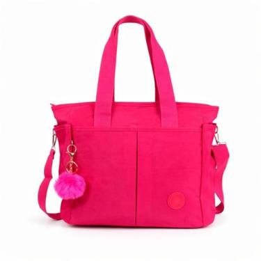 Imagem de Bolsa Feminina Grande Tote Nylon Impermeável Ombro Transversal Multi B