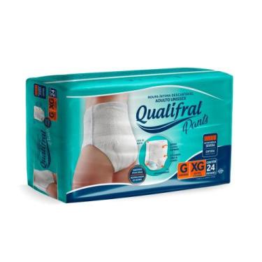 Imagem de Roupa Íntima Descartável Pants Qualifral G/XG 24 Unidades