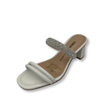 Imagem de Tamanco dakota  tira com brilho ref:y7735, Off white, 38