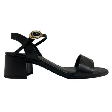 Imagem de Sandália bebecê casual ref:t5238-438 feminino, Preto, 35