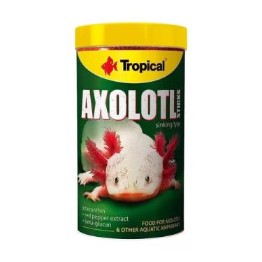 Imagem de Ração Tropical Axolotl Sticks Axolotes Anfíbio Aquático 135g