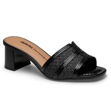 Imagem de Tamanco Feminino Salto Bloco Preto Dakota Y9745-0001, 35