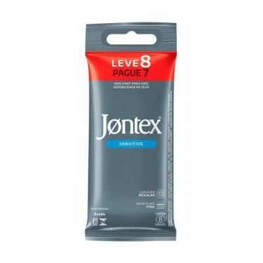 Imagem de Preservativo Jontex Sensitive Leve 8 Pague 7 Unidades