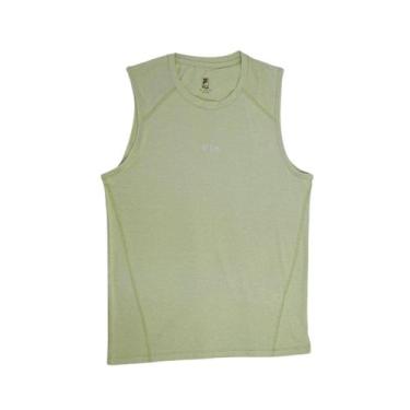 Imagem de Camiseta SM Masculina Fila 1256226 Essential Floating, Verde, P