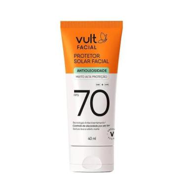 Imagem de Protetor Solar Facial Vult FPS 70 Antioleosidade 40ml - Alta Proteção 