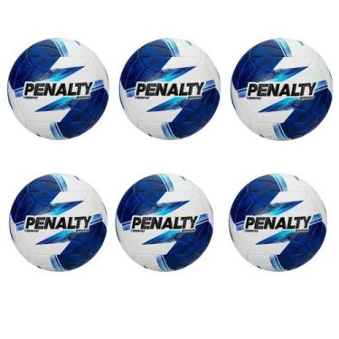 Imagem de KIT 06 Bola De Futebol Campo Penalty Bravo XXVI Ultra fusion PU, Branc