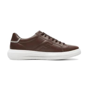 Imagem de Tênis Casual Freeway Masculino Duo 01 Couro 45 ao 48, Macaranduba, 48