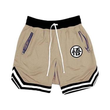 Imagem de Calças De Fitness Masculinas De Secagem Rápida Em Malha, Shorts Casuai