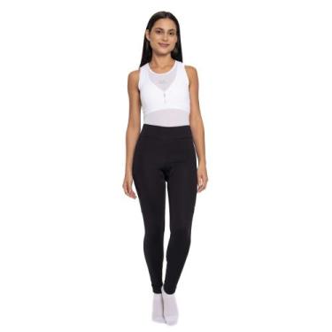 Imagem de Calça Legging de Ciclismo Feminina Márcio May Light Bag com Bolsos Lat