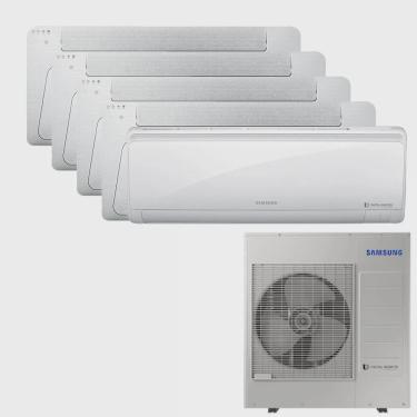 Imagem de Ar Condicionado Multi Split Inverter Samsung fjm 38.000 btus q/f 220V + 4x Cassete 1 Via Wind Free 9.000 btus + 1x High Wall Maldives 24.000 btus