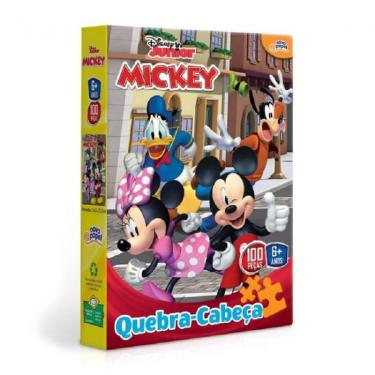 Imagem de Quebra Cabeça 100 Peças Disney Júnior Mickey 8001 - Toyster
