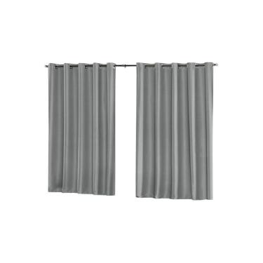 Imagem de Cortina Blackout De Tecido 2,80 X 1,70M 100% Blecaute- Cinza