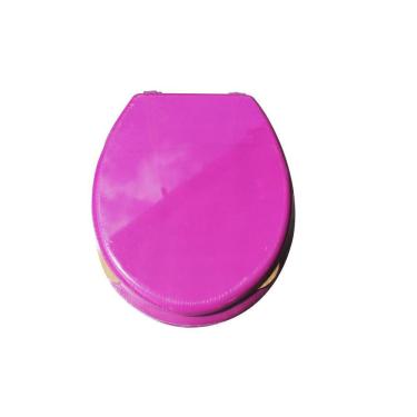 Imagem de Assento Para Vaso Sanitario Em Madeira Bathlux Violeta