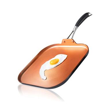 Imagem de NutriChef Revestimento interno antiaderente de cobre de 3 camadas, verniz resistente ao calor com aparência anodizada resistente, tamanho único