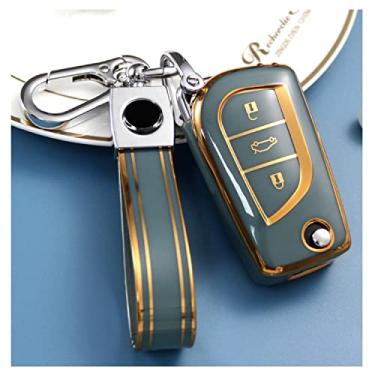 Imagem de Capa Para Chave De Carro, Apto Para Toyota Auris Corolla Avensis Verso Yaris Aygo Scion Tc Im 2015 2016 Camry Rav4
