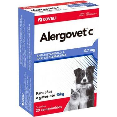Imagem de Alergovet C 0,7 Mg - 20 Comprimidos Original (Com Nf) - Coveli