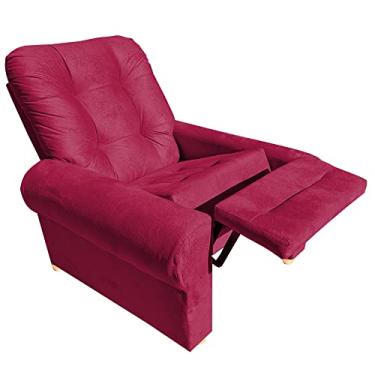 Imagem de Poltrona Reclinavel Sala Quarto Amamentação Astra Vermelho