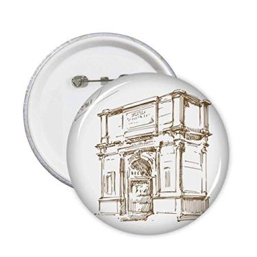 Imagem de Broche Constantino de Roma Constantina Emblema Botão Decoração 5 peças