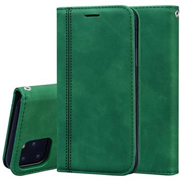 Imagem de Capa carteira flip para iphone 13 12 mini 11 14 pro max x xr xs 7 8 6 6 s plus se 2020 2022 capa de couro fundas coque, verde, para iphone 12 pro